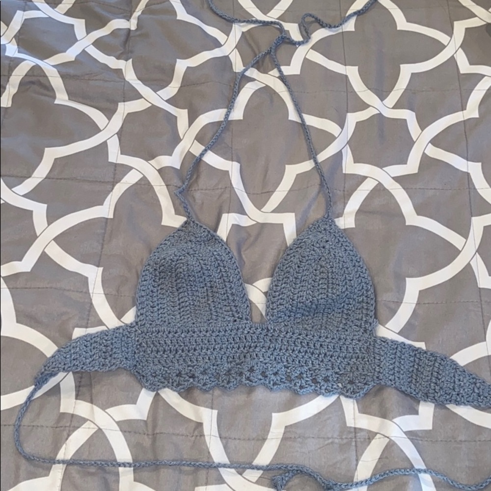 Beautiful crotchet halter top/ bikini top